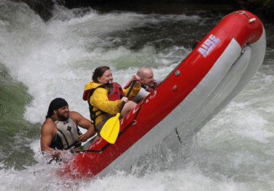 Instructor/guide at Fast Rivers Rafting on the Nantahala River in Bryson City NC