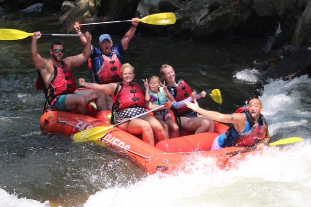 Self guided white water raft trips